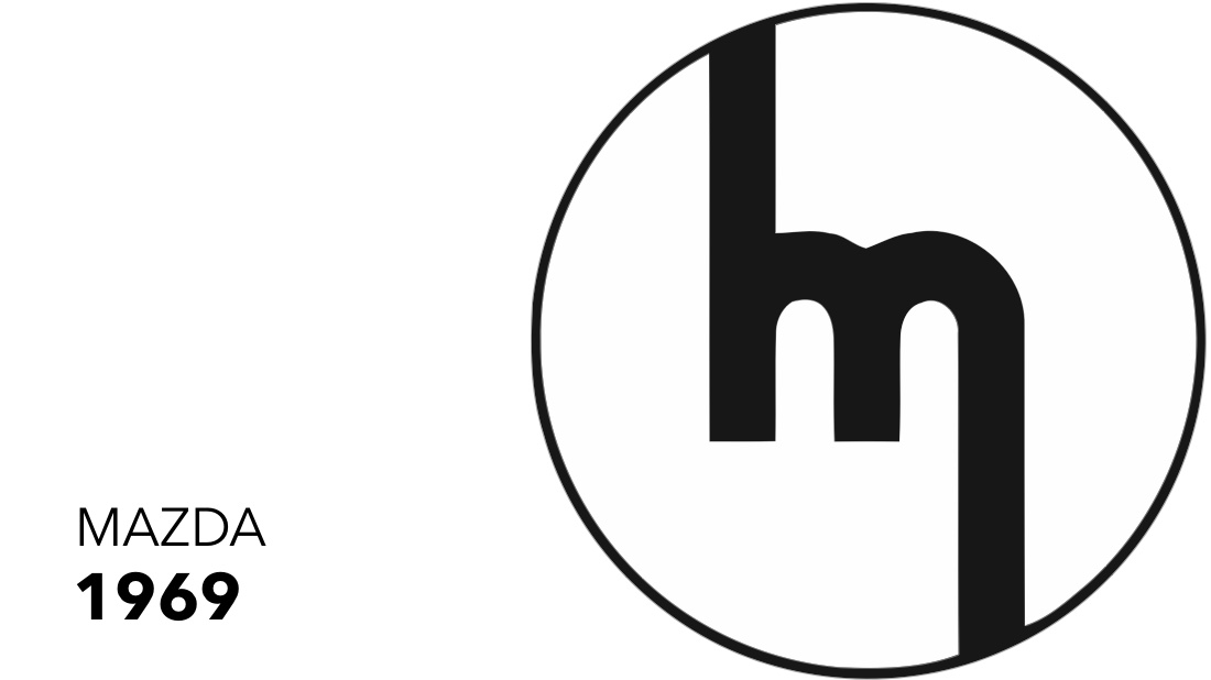Mazda обновила логотип, но когда-то у них был более современный дизайн Logo Mazda 1969