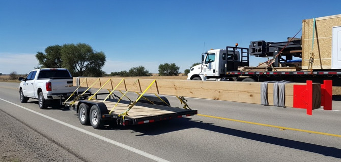 Как безопасно перевезти негабаритный груз на легковом прицепе и когда лучше нанять профессионалов