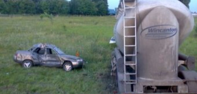 В ДТП на трассе Борисоглебск-Курск в лобовую столкнулись грузовик DAF и Вазовская "десятка"