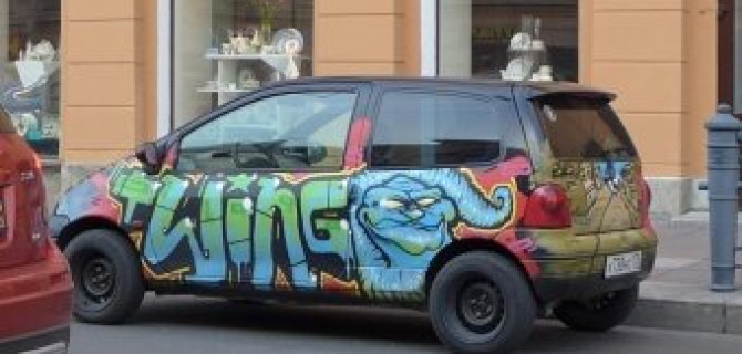 Renault Twingo - тюнинг в стиле "Граффити"