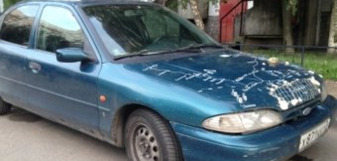 Редкая форма тюнинга капота легкового автомобиля - морскими ракушками!