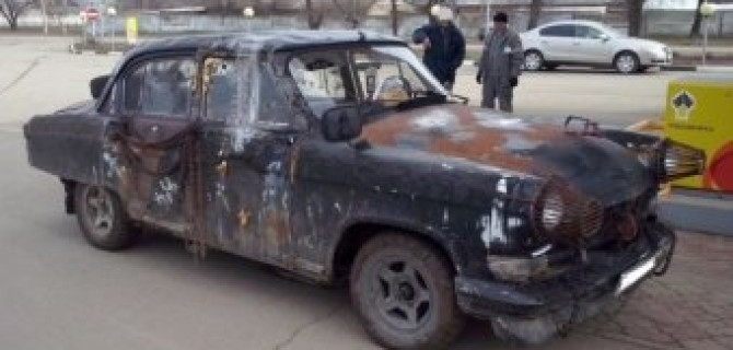 Ультра-суровый российский тюнинг автомобиля Газ 21 "Волга"