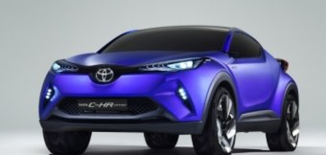 Первые изображения Toyota C-HR с гибридным приводом – прототип субкомпактного кроссовера Toyota