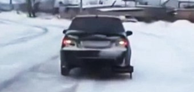 Санки вместо колеса