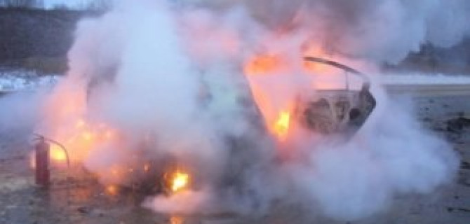 Авария в Тульской области: сгорела автомашина, есть пострадавшие