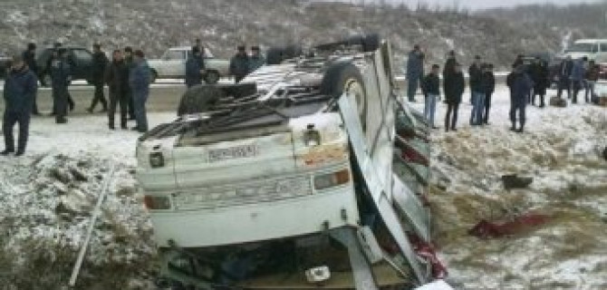Автобус с паломниками перевернулся в Ивановской области