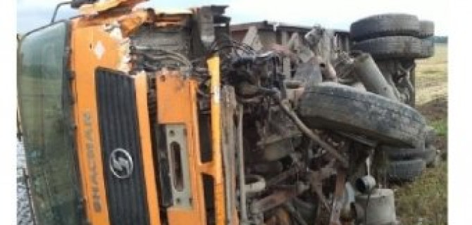 Грузовик столкнулся с табуном