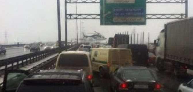 Петербург: столкнулись 30 машин