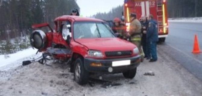 В аварии под Петербургом погибли два человека
