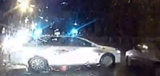 Чуть чуть бы еще и попал бы! Видео с регистратора.