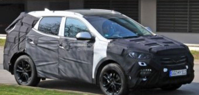 Hyundai тестирует обновленный Santa Fe