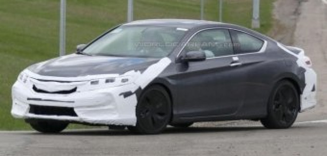 На тестах замечено рестайлинговое купе Honda Accord