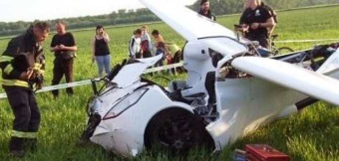 Словацкий аэромобиль разбился при тестировании