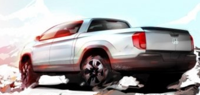 Второе поколение пикапа Honda Ridgeline дебютирует осенью 2016 года