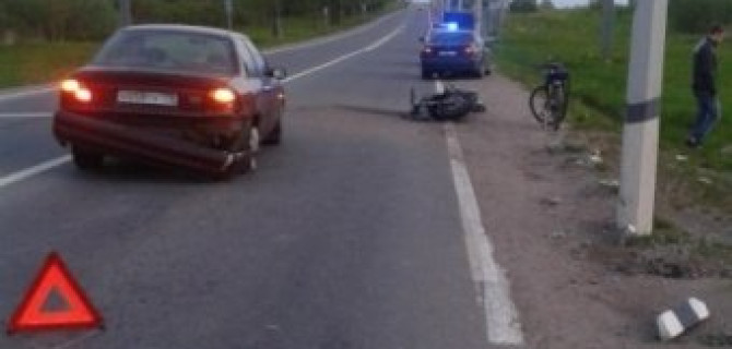 На Петербургском шоссе в ДТП пострадал мотоциклист 