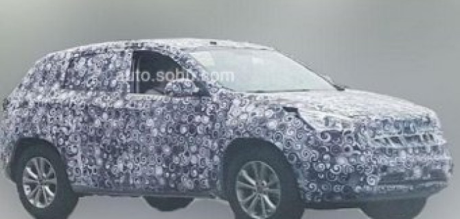 Chery тестирует новый кроссовер T15