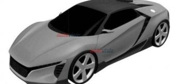 Несколько патентных изображений нового спорткара Acura появились в интернете