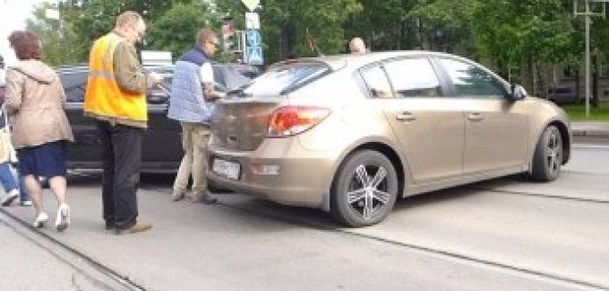 Неудачный разворот на 1-ом Муринском проспекте