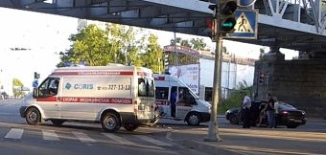 ДТП с каретой Скорой помощи на 1-ом Муринском проспекте