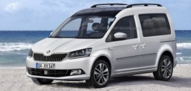 Появился рендер второго поколения Skoda Roomster
