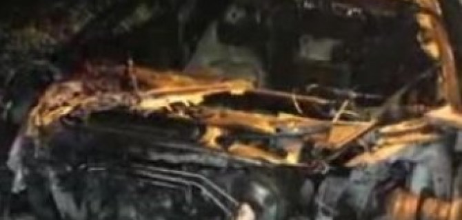 Ночью в Москве сгорел автомобиль Ferrari