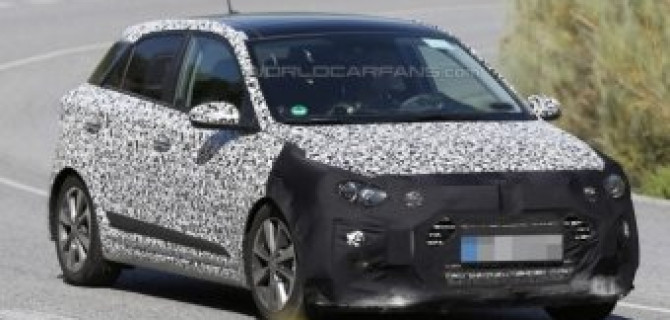 Шпионские фото прототипа Hyundai i20 Turbo