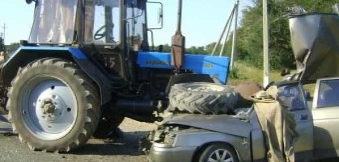 Смертельное ДТП с участием трактора на Ставрополье