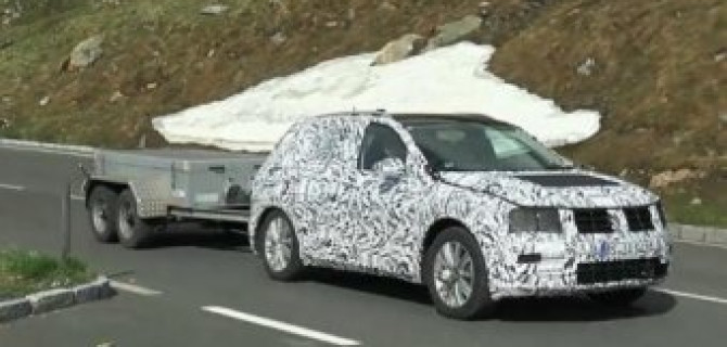 Новое поколение Volkswagen Tiguan проходит тесты в горах