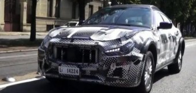 Maserati Levante засняли во время тестирования