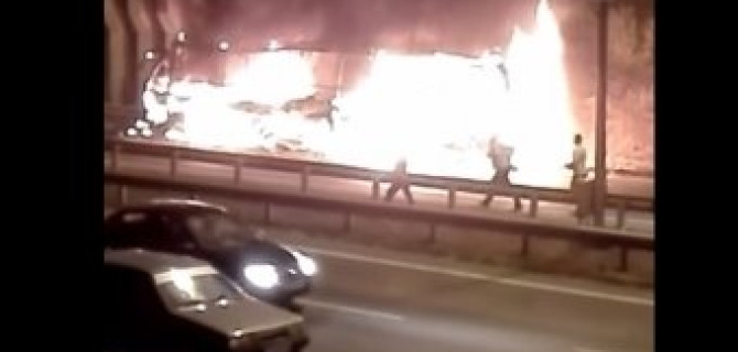 Видео с места ДТП под Самарой, в котором пострадали семь человек