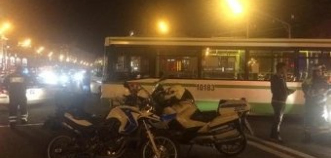 У Курского вокзала в ДТП с автобусом погиб байкер