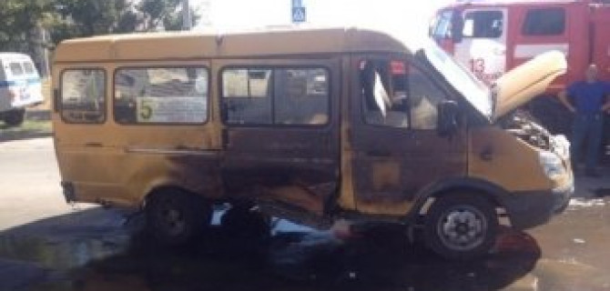 Взрыв маршрутки в Волжском записан на видео