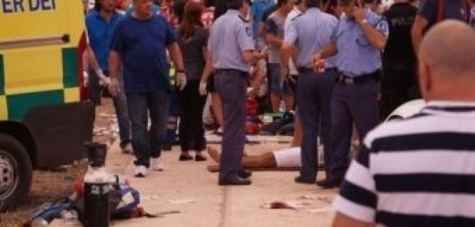 На автошоу на Мальте из-за съезда автомобиля с трассы пострадали десятки человек