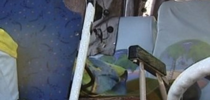 Под Хабаровском перевернулся автобус с детьми