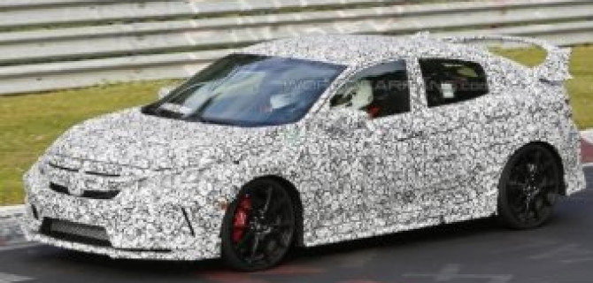 Новое поколение Honda Civic Type R заснято на тестах