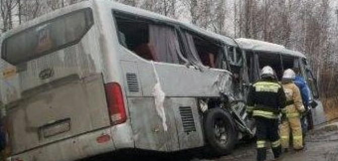 В ДТП с автобусом под Курганом погиб человек