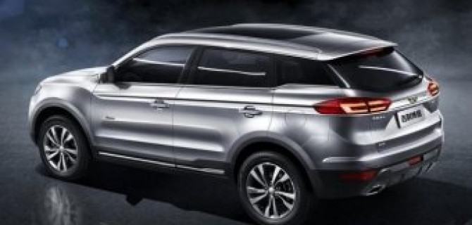 Появились изображения нового кроссовера Geely NL-3