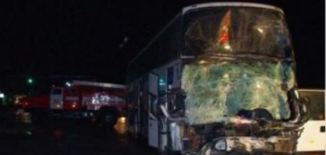 Девять человек пострадали в ДТП с автобусом под Курском