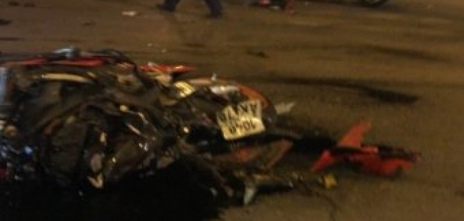 На Васильевском острове в ДТП пострадал мотоциклист