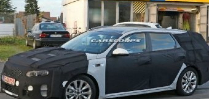 В Сеть попали снимки с тестов нового универсала KIA Optima