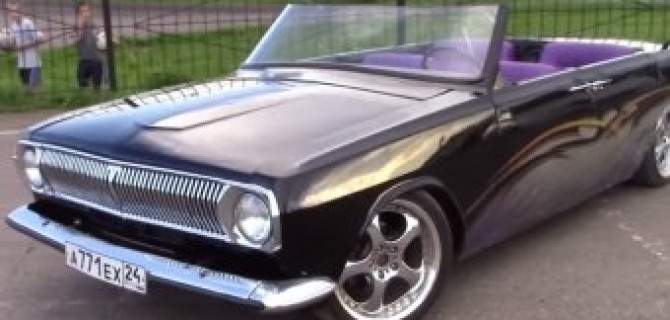 Российский тюнинг - ГАЗ 24 купе кабриолет.