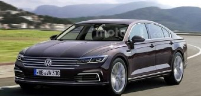 Volkswagen Phaeton показался на рендере