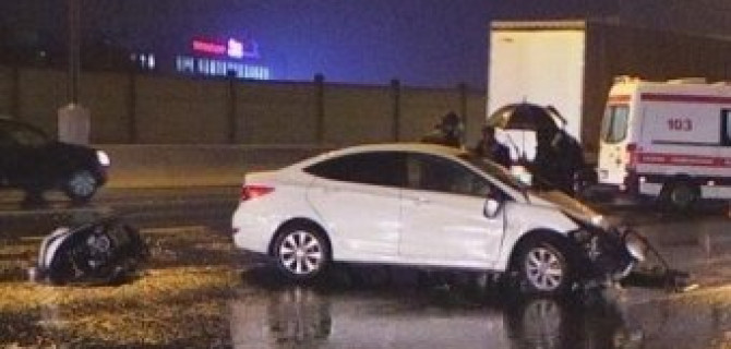 Причиной массового ДТП на МКАД является водитель, которому стало плохо