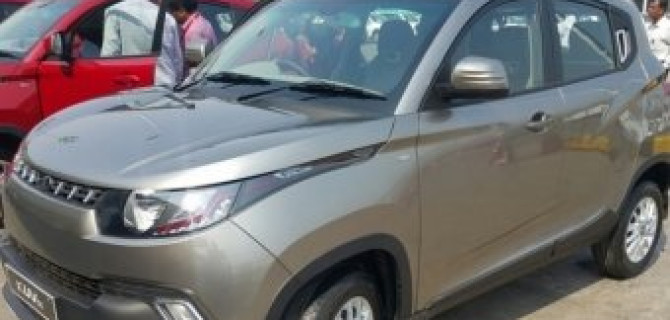 Появились первые фотографии серийного кроссовера Mahindra KUV100