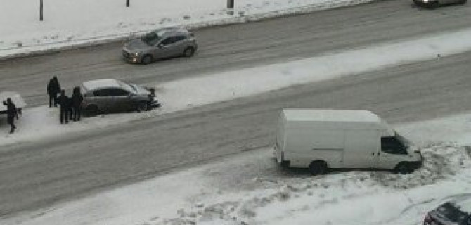 Лобовое столкновение на проспекте Ветеранов