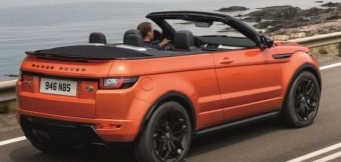 Известен рублевый ценник на кабриолет Range Rover Evoque