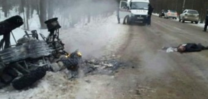 Под Москвой при опрокидывании квадроцикла погиб человек