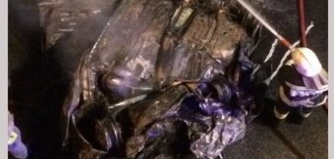 В Сочи заживо сгорел водитель