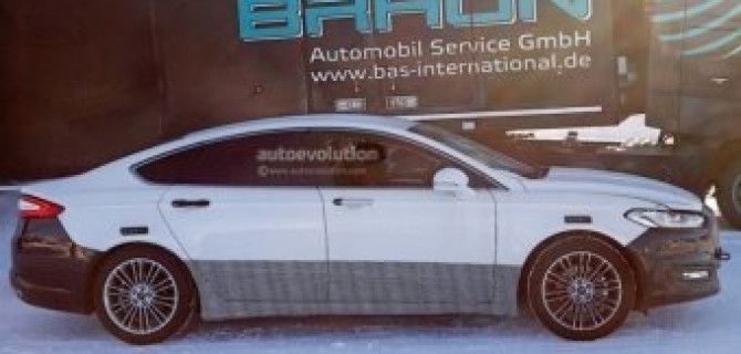 Новый седан Ford Mondeo 2017 снят на тестах