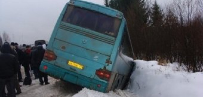 Пассажирский автобус «Красноярск-Шушенское» попал в ДТП